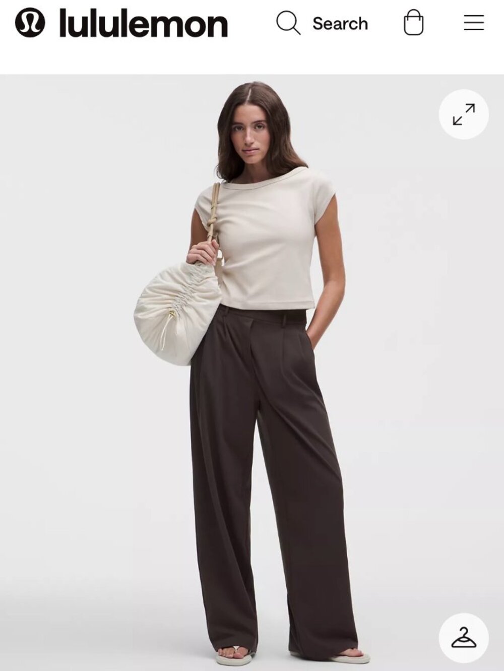 Lululemon Daydrift High-Rise Wide-Leg Trouser Mahogany Muse Size 8